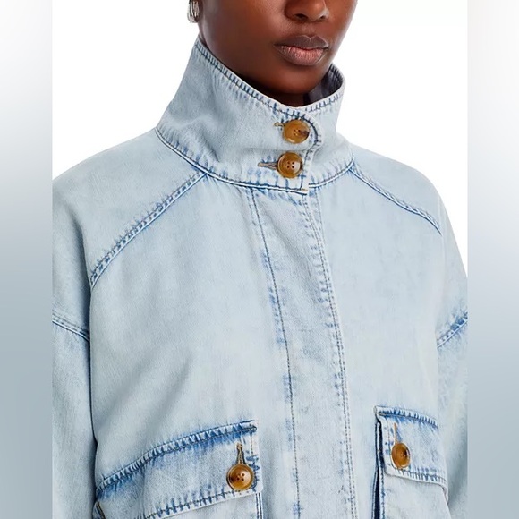 BLANKNYC Stand Collar Denim Jacket size S - Picture 2 of 11